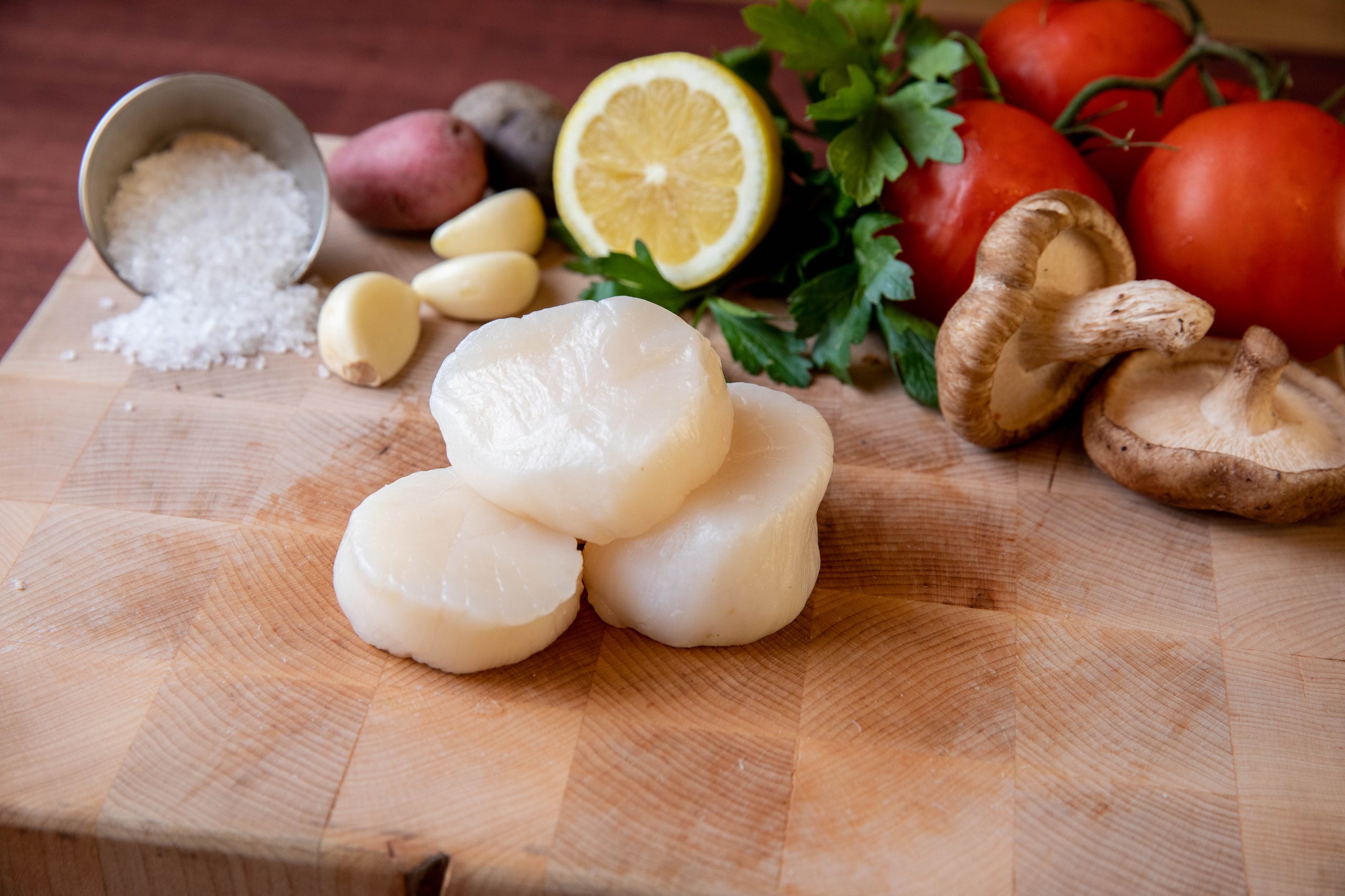 Scallops U10 - Dry Pack - Sushi Grade by the half pound