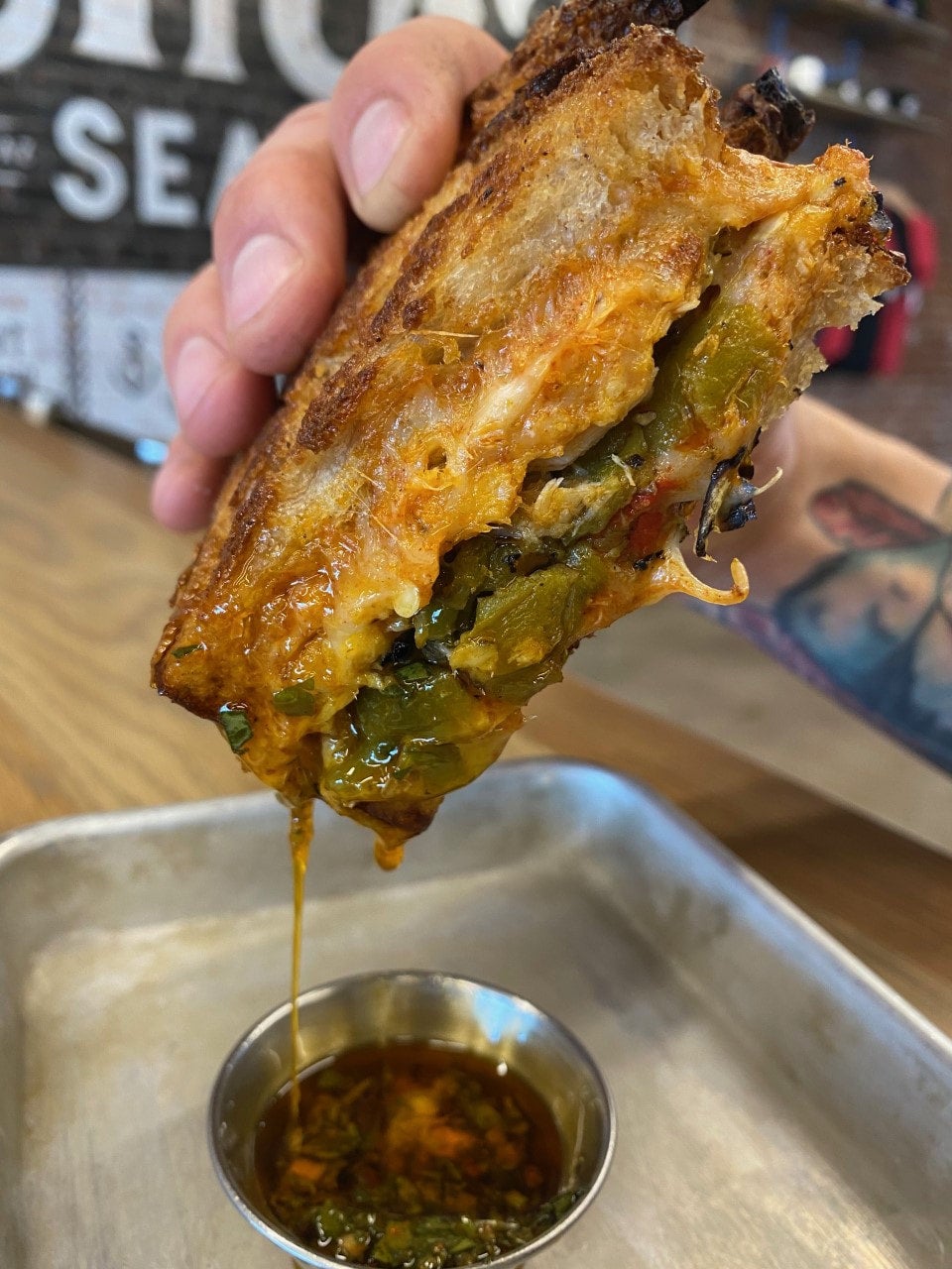 Green Chile Tuna Melt